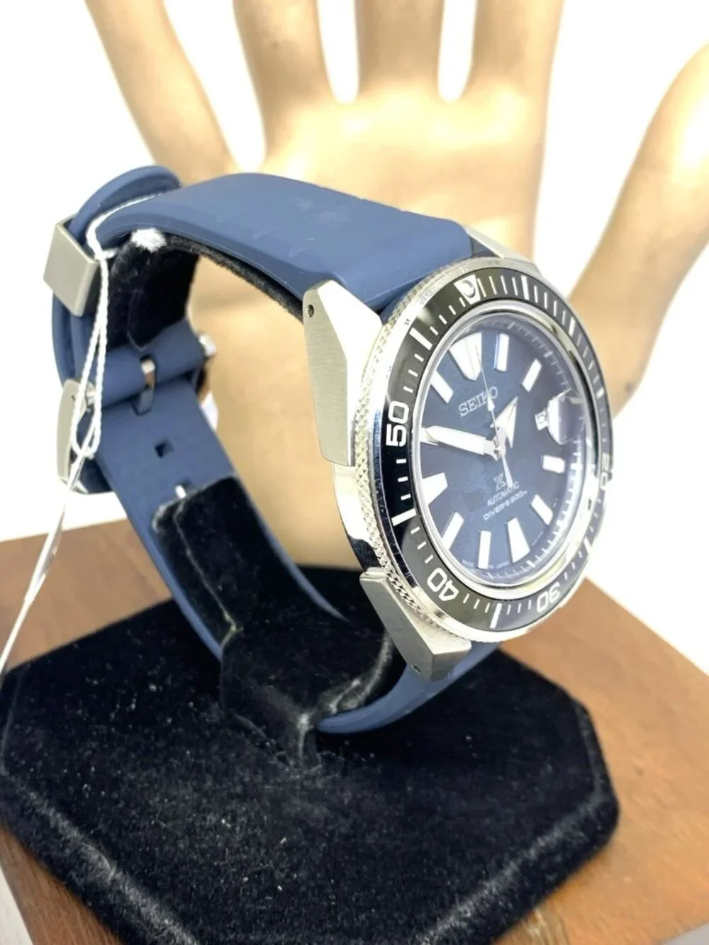 Seiko Prospex King Samurai Men's Watch SRPF79 Automatic Blue Dial Rubber 44mm